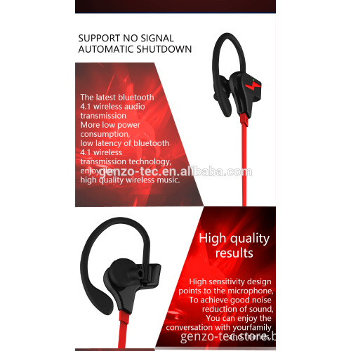 Competitive price 1 h charging time 2017 cheap wire earphones bluetooth